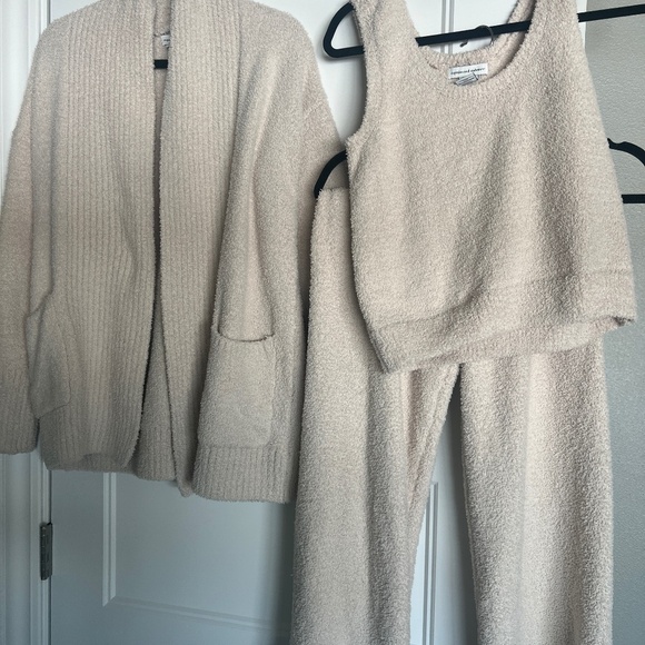 cupcakes & cashmere Other - Cupcakes and Cashmere Plush Cozy Lounge Set Cardigan + Pants Size Small